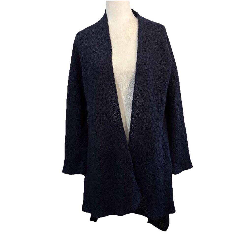 Icewear Iceland Wool Long Cardigan Sweater Navy Blue Wool Women Medium